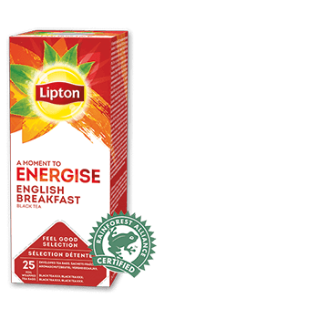 Lipton Feel Good Thé noir Energise, English Breakfast de 25