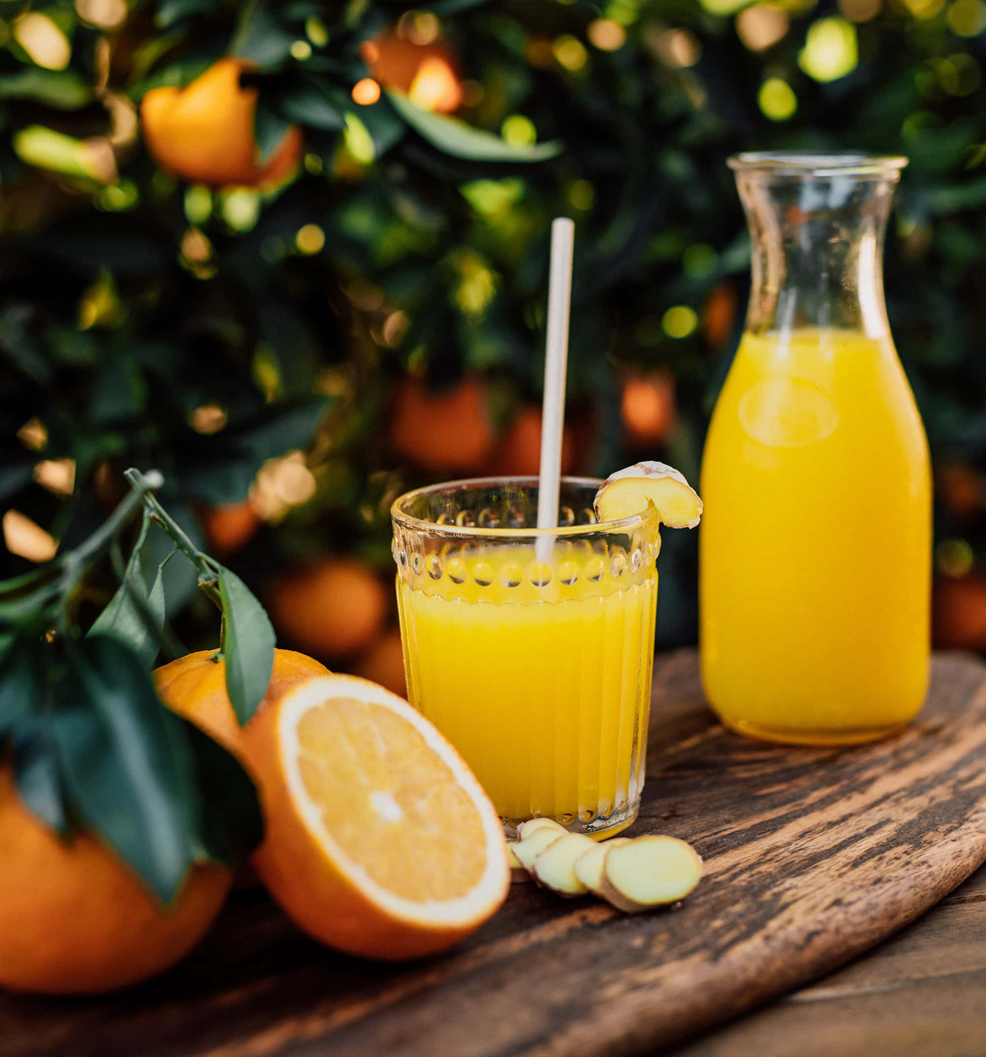 Ein Glas Fruchtsaft